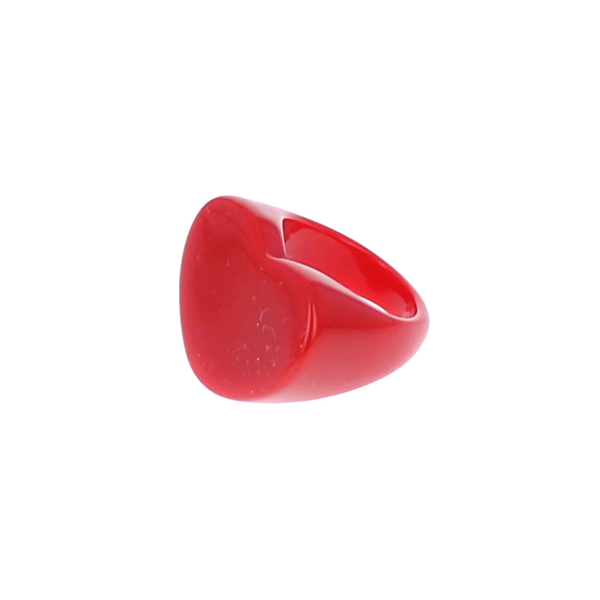 BAGUE COEUR ROUGE