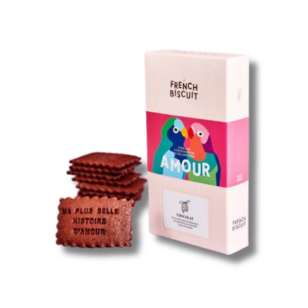 BOITE 12 BISCUITS AMOUR CHOCOLAT