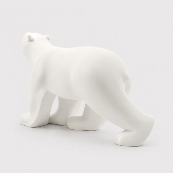 Ours blanc de Pompon petit modèle